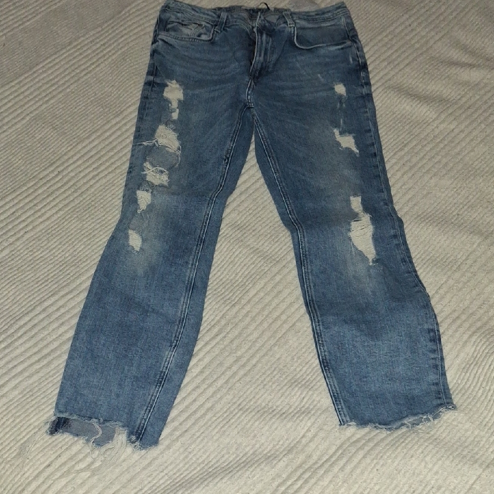 Distressed Blue Women's Jeans